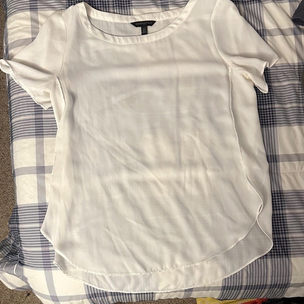 Banana Republic White Blouse